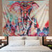 Watercolor Elephant Tapestry