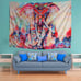 Watercolor Elephant Tapestry