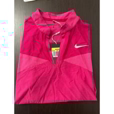 Womens Nike V Neck Woven Golf Polo Sz Small NWT