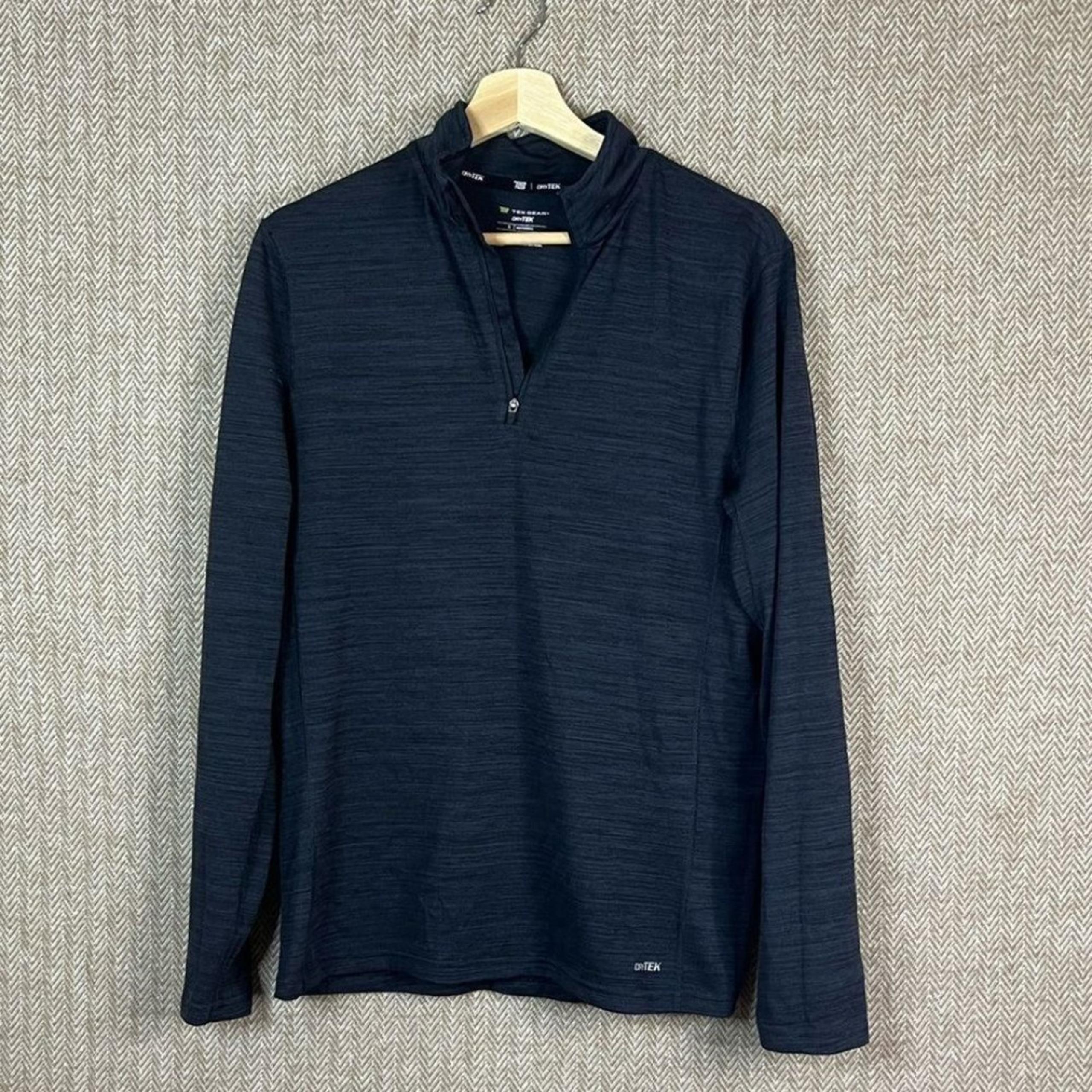 Tek Gear gray quarter zip pull over athletic jacket Men's S