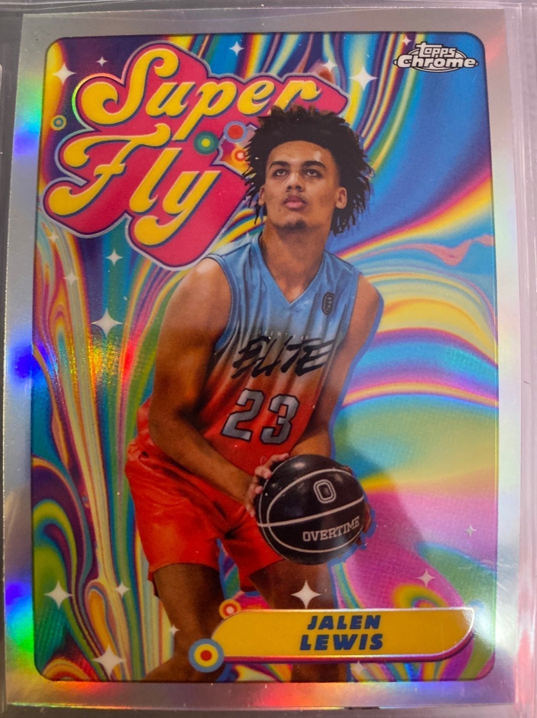 Rare 2022 Topps Chrome OTE Jalen Lewis RC (INSERT: SUPERFLY (1st time Seen)