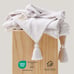 Double Stitch by Bedsure 100% Cotton Tufted Throw Blanket