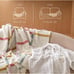 Double Stitch by Bedsure 100% Cotton Tufted Throw Blanket