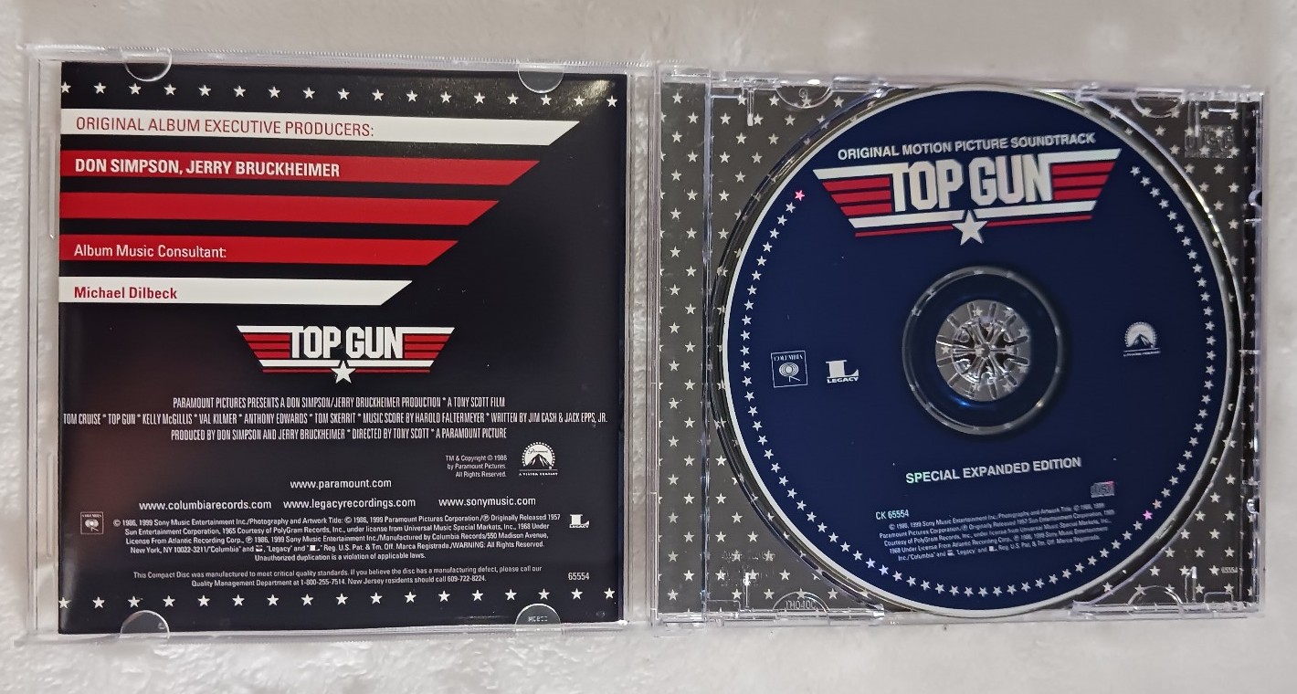 TOP GUN soundtrack CD - detail