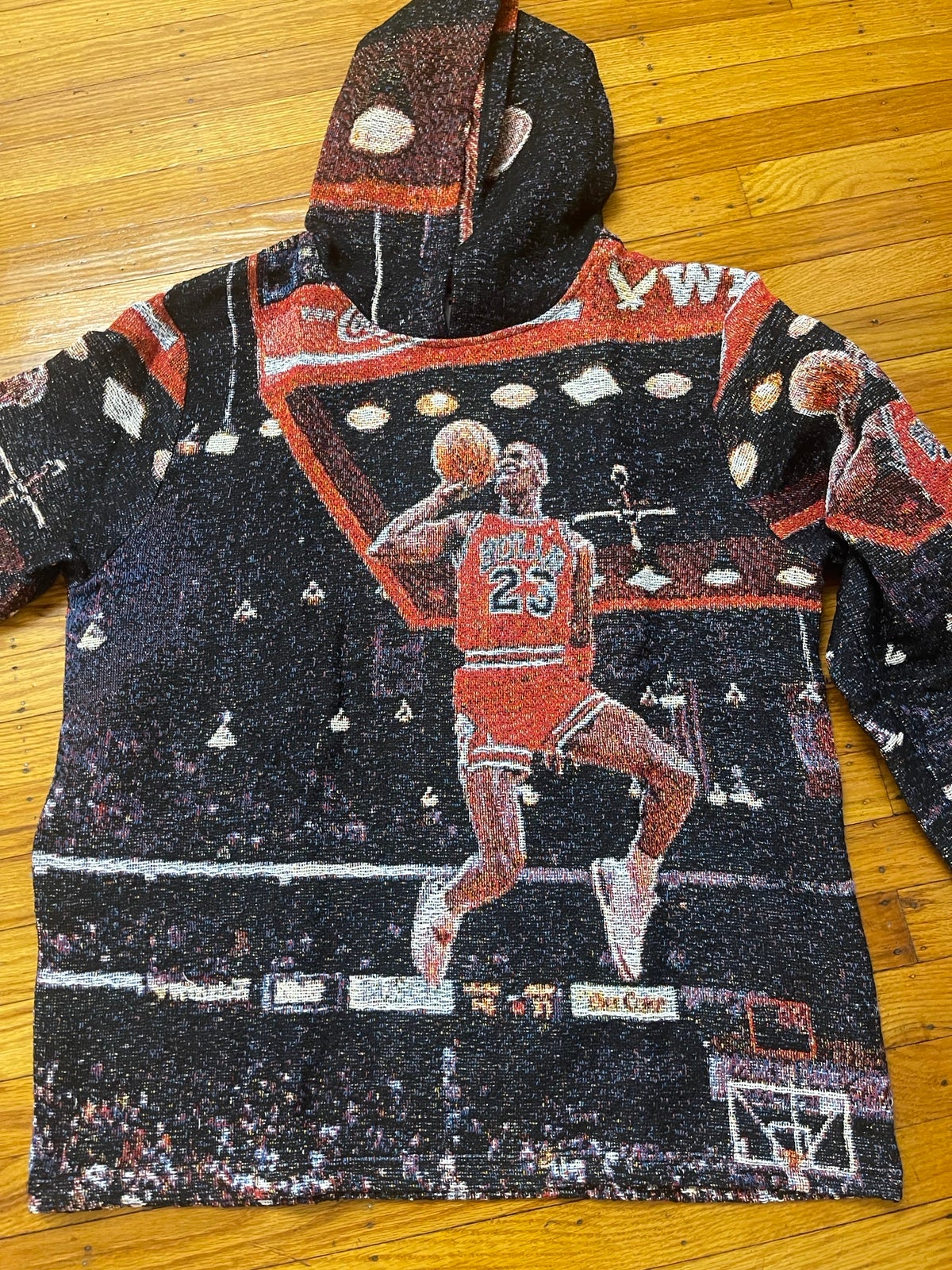 TEAM US SPORTS CLUB MJ TAKE FLIGHT 1988 WOVEN HOODIE (L) #3