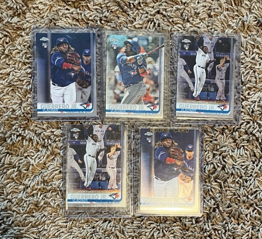 vladimir guerrero jr rookie topps chrome lot