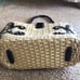 Brighton Woven Leather Studded Handbag