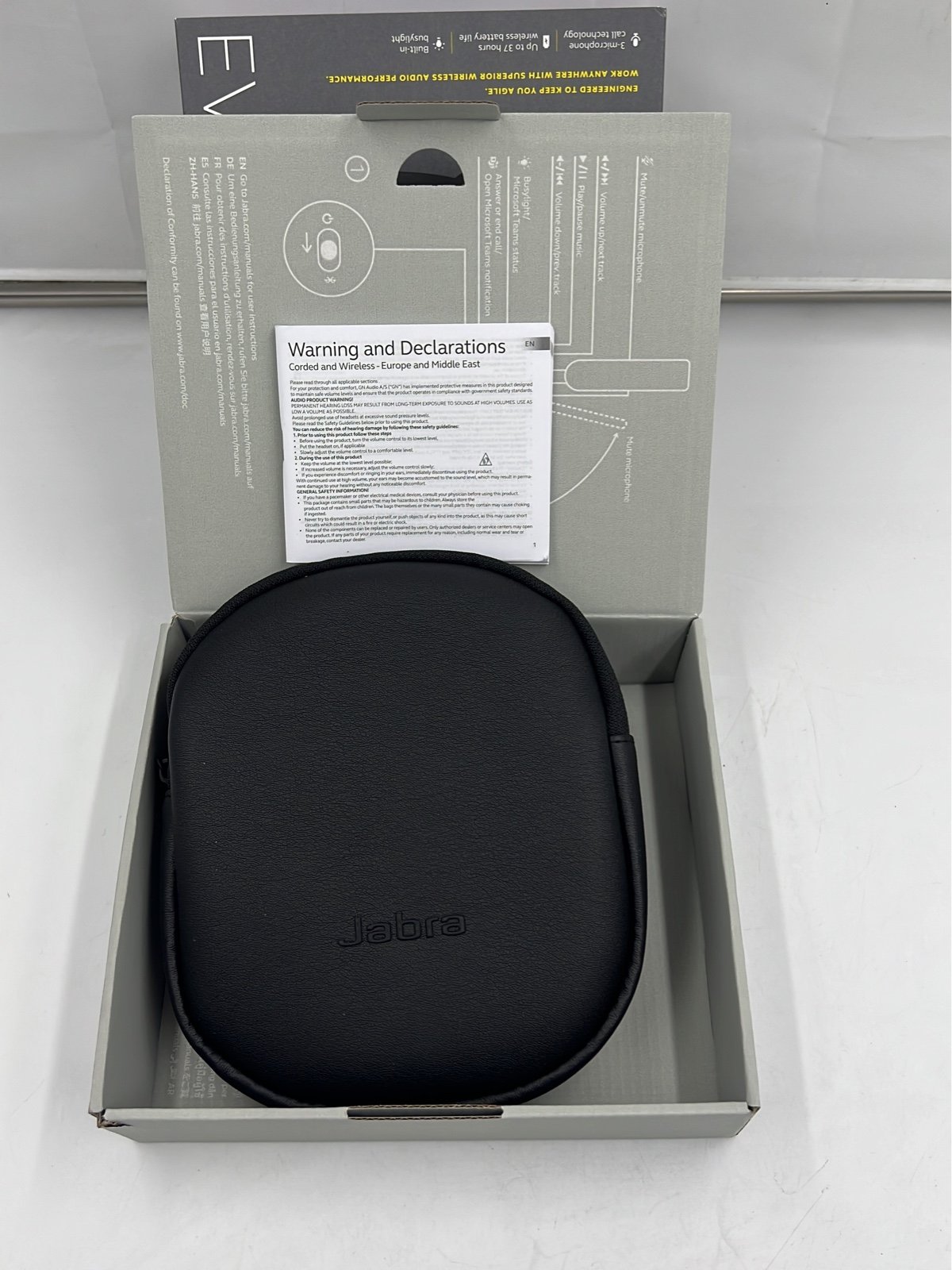 Jabra GN EVOLVE2 65 Headphones open Box NEW