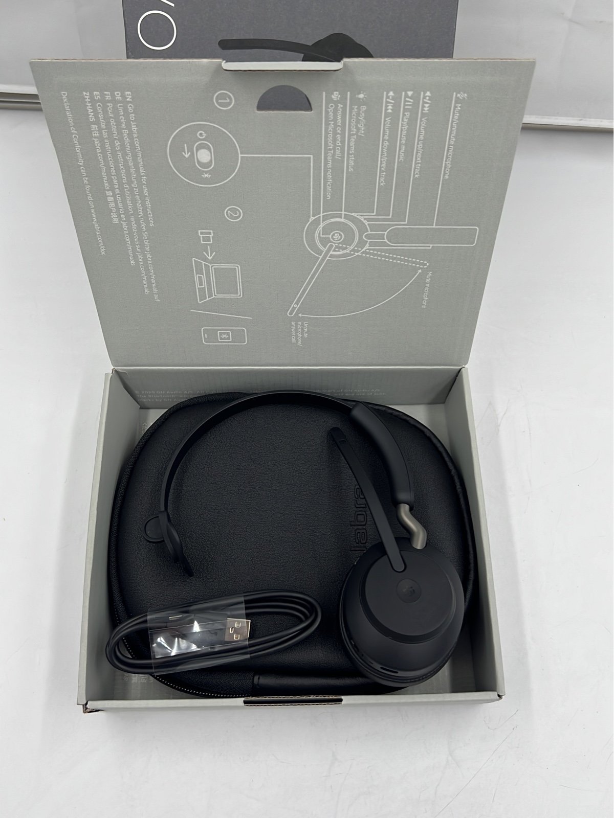 Jabra GN EVOLVE2 65 Headphones open Box NEW