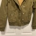 Old Navy Army Green Sherpa Lined Hooded Military Zippered/Button Jacket Size S