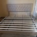 NEW Modern Beige Bed Frame, Bedroom Furniture Queen Size, Tufted Bed Frame