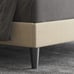 NEW Modern Beige Bed Frame, Bedroom Furniture Queen Size, Tufted Bed Frame