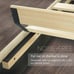 NEW Modern Beige Bed Frame, Bedroom Furniture Queen Size, Tufted Bed Frame