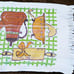 Vtg Kitchen Rug 70s Coffee Tea Pot Grinder Rolling Pin (lb)