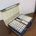 Mahjong Set with Traditional Design in Blue Case
