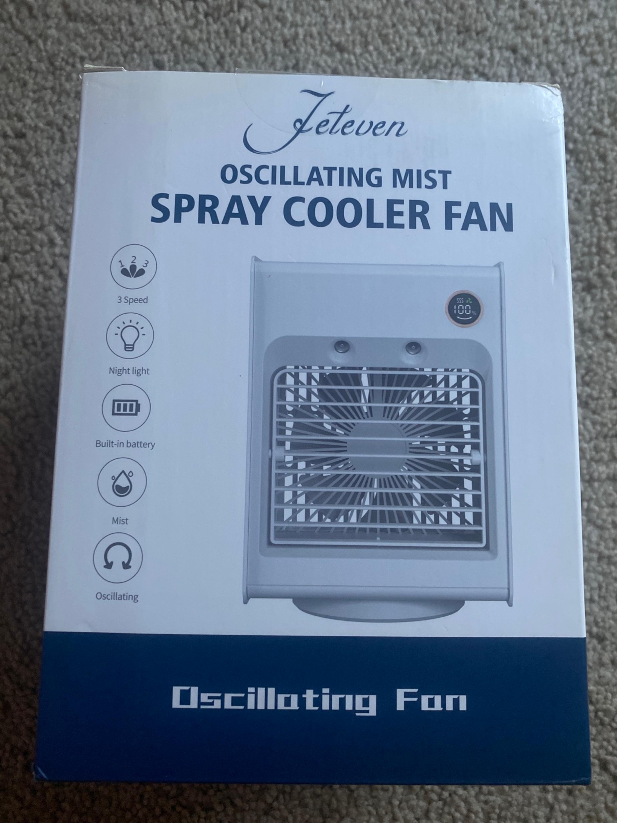 New Oscillating Mist Spray Cooler portable Fan
