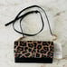 MICHAEL KORS Natalie Cheetah Natural HairCalf XL Wallet On A Chain Crossbody Bag