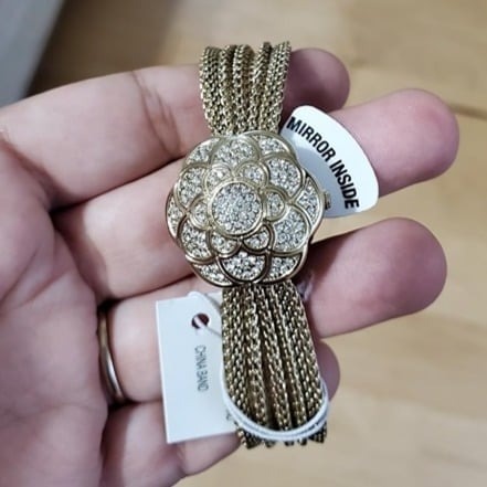 Women's AK/1046CHCV Premium Crystal-Accented Watch