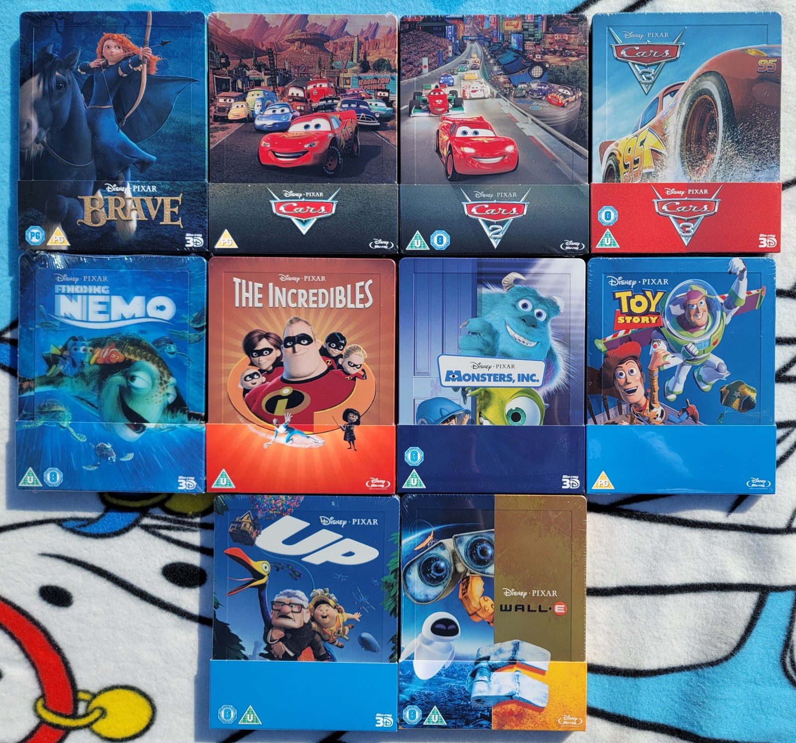 Zavvi's 10 Pixar blu-ray steelbooks collection - Brand new & rare