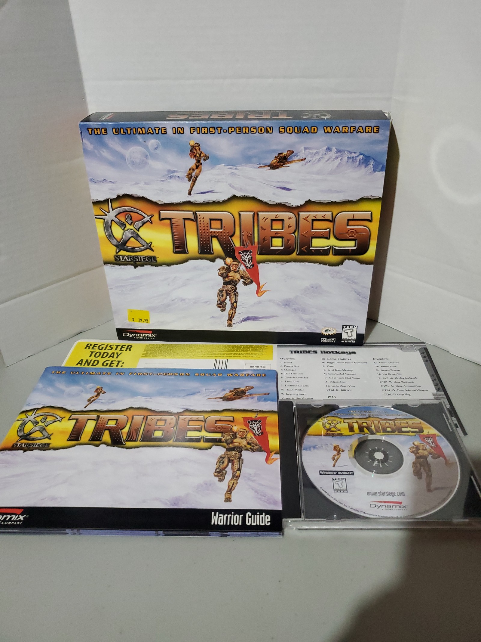 TRIBES (PC) Big Box 1998 Starsiege Dynamix Rare FPS First Person Shooter Sierra