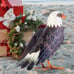 Garden Sculptures & Statues, Standing Metal Bald Eagle Yard Art Statue