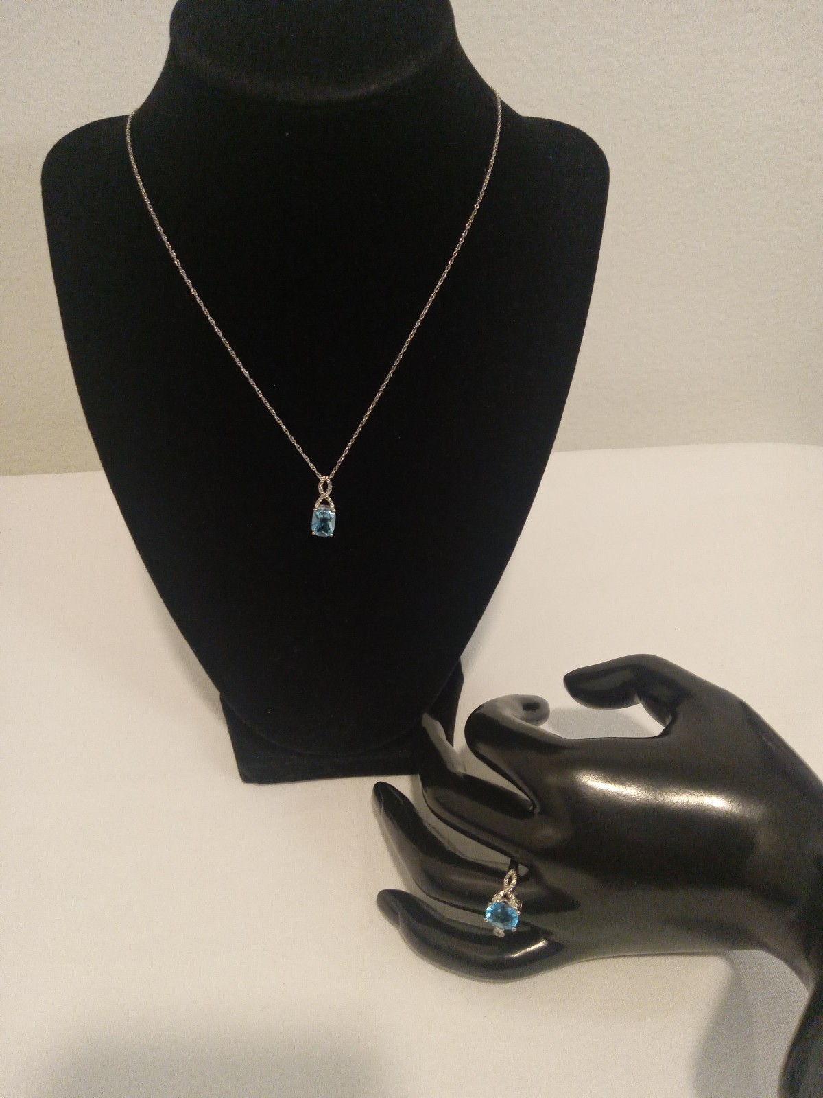 Topaz/Silver 3 PC Marked Jewelry Set