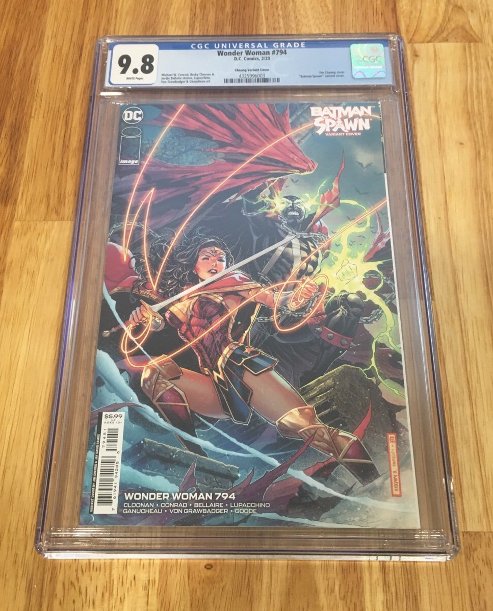 WONDER WOMAN #794 (JIM CHEUNG BATMAN/SPAWN VARIANT) CGC Graded 9.8
