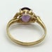 14k Yellow Gold Amethyst Ring Size: 5.5 Grams: 1.7