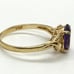 14k Yellow Gold Amethyst Ring Size: 5.5 Grams: 1.7