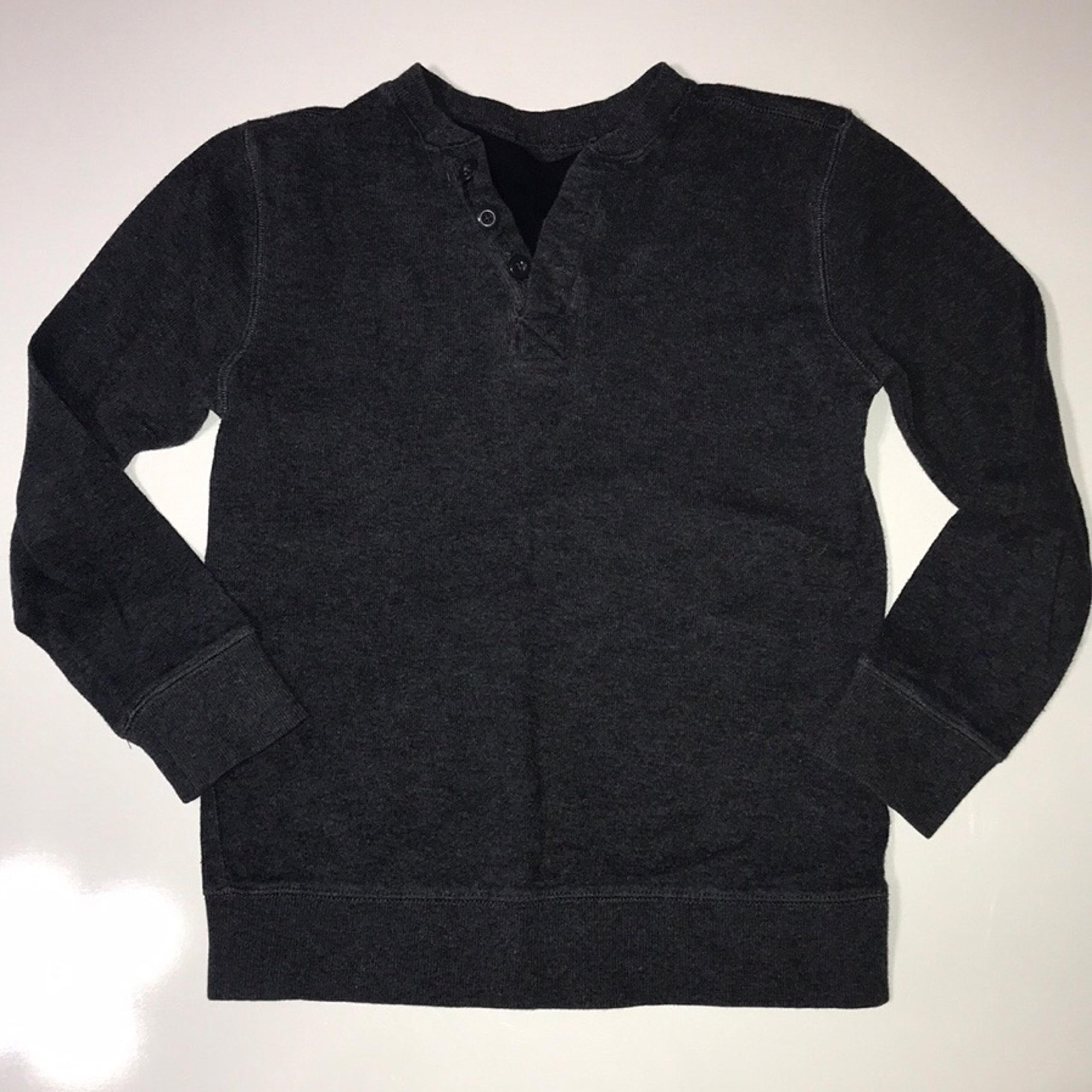 Basic Editions Sweater Boys Size 10/12 Large Gray/Black