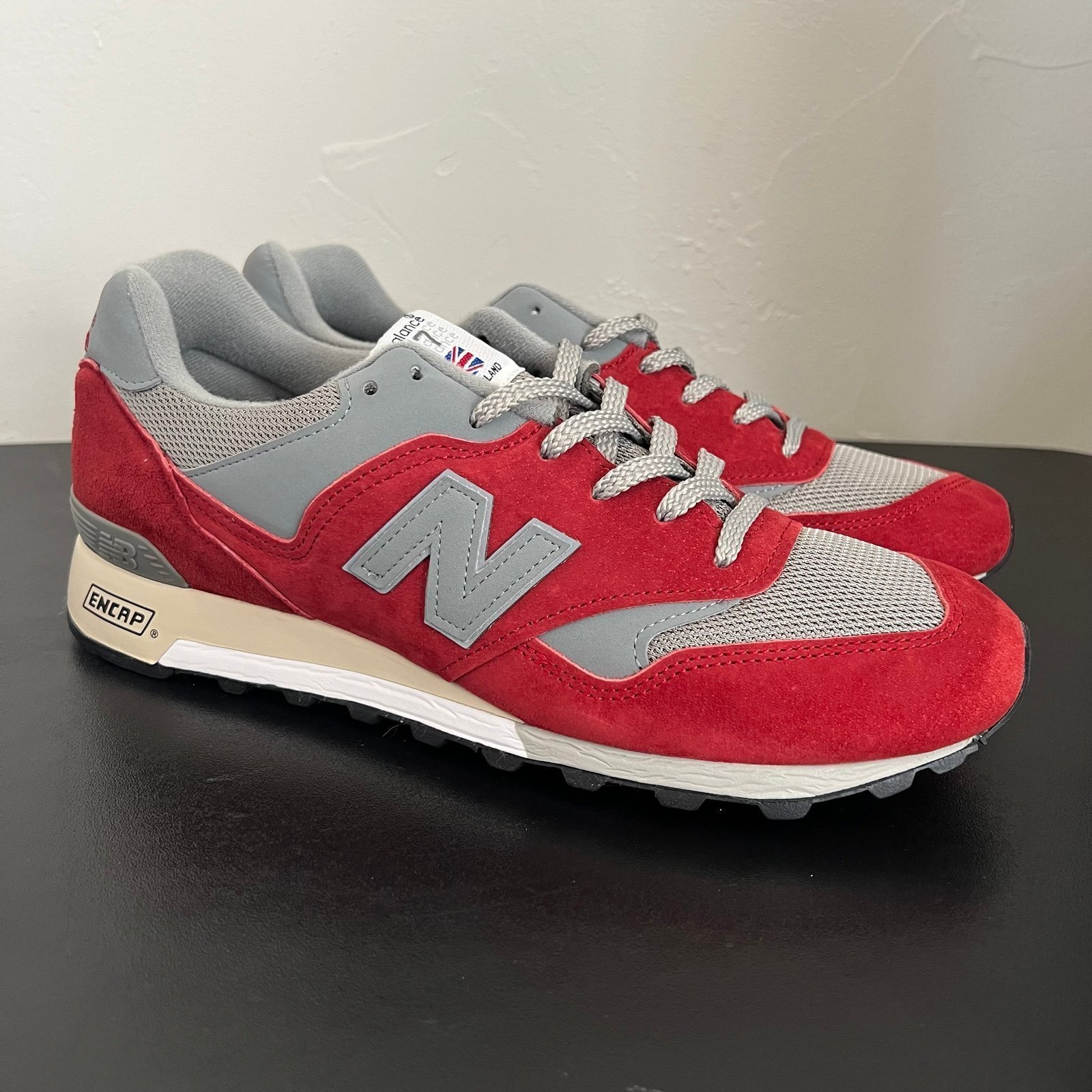 NEW New Balance 577 Red Grey Gray