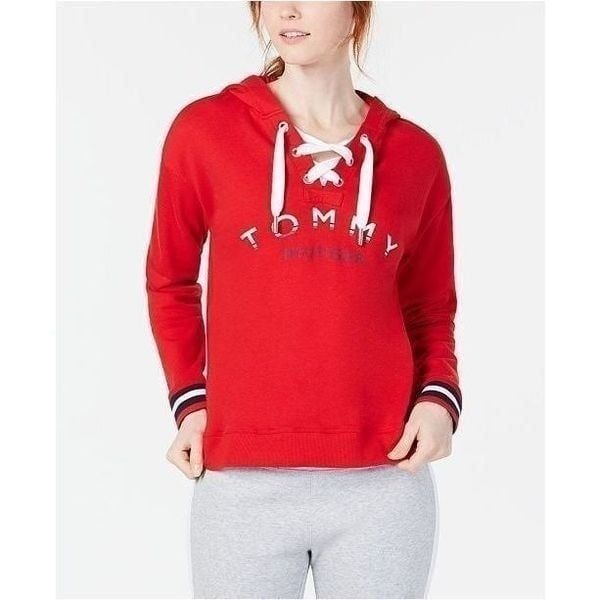 Tommy Hilfiger Sport Lace-Up Logo Hoodie
