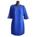 Vince Camuto Dress Women's Blue Half Sleeve Bell Cuff Crewneck Lined Sz 6 NWT
