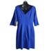 Vince Camuto Dress Women's Blue Half Sleeve Bell Cuff Crewneck Lined Sz 6 NWT