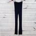 Aya Muse Womens Leggings Sz M Navy Blue Flecked Mid Rise Ribbed Knit Goth NWT