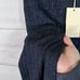 Aya Muse Womens Leggings Sz M Navy Blue Flecked Mid Rise Ribbed Knit Goth NWT