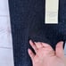 Aya Muse Womens Leggings Sz M Navy Blue Flecked Mid Rise Ribbed Knit Goth NWT