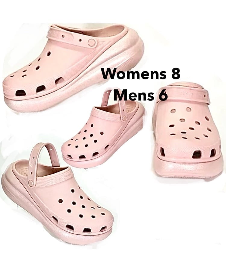 Crocs Platform Nude Pink Shimmer W8/M6