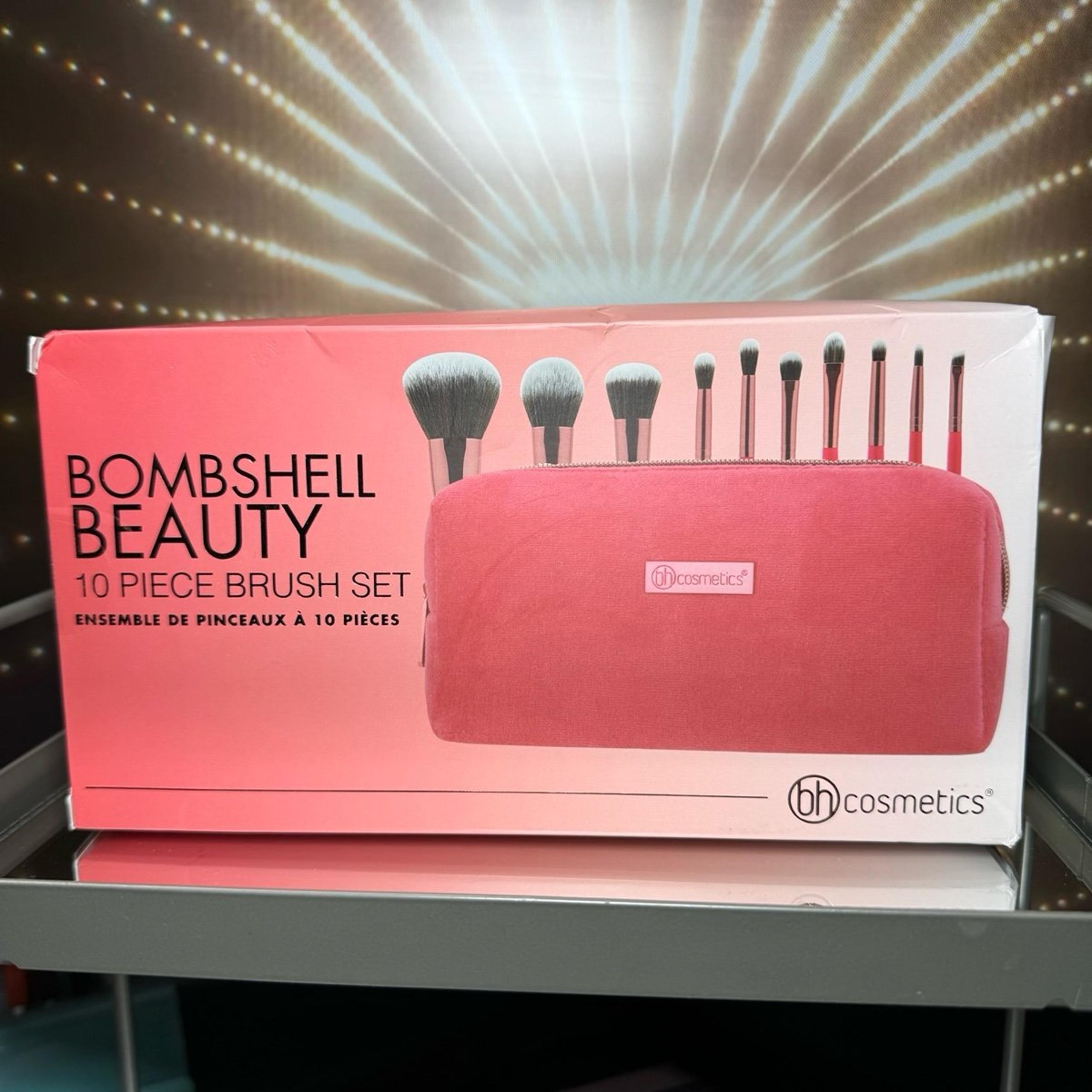 - 10pc Bombshell Beauty Eye & Face Makeup Brush Set - BNIB - Bh Cosmetics