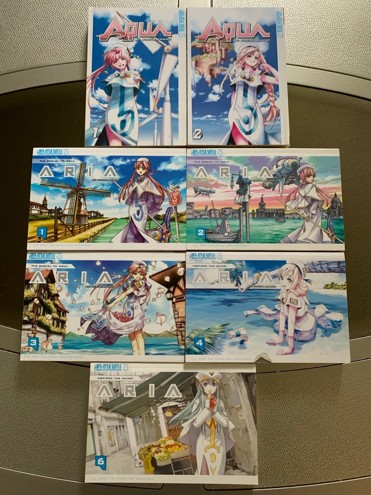 Aqua Volumes 1-2 & Aria Volumes 1-4 & 6 Manga Lot