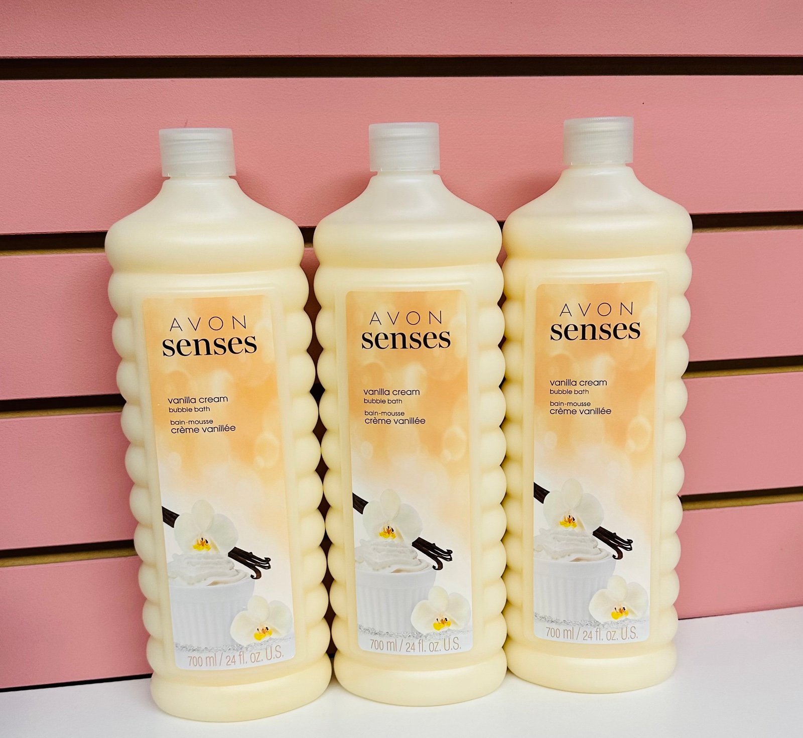 3, Senses Vanilla Cream Bubble Bath