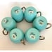 6 Fiesta Copper Mule Mugs Turquoise 18oz Homer Laughlin 1986 Cabin Cottagecore
