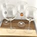 Balloon Wine Goblets Etched Red Wine Glasses mismatched set of 4 party mix