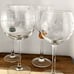 Balloon Wine Goblets Etched Red Wine Glasses mismatched set of 4 party mix
