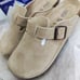 Clog Suede Leather Size Eur 40 Sandals Schmale weite narrow fit