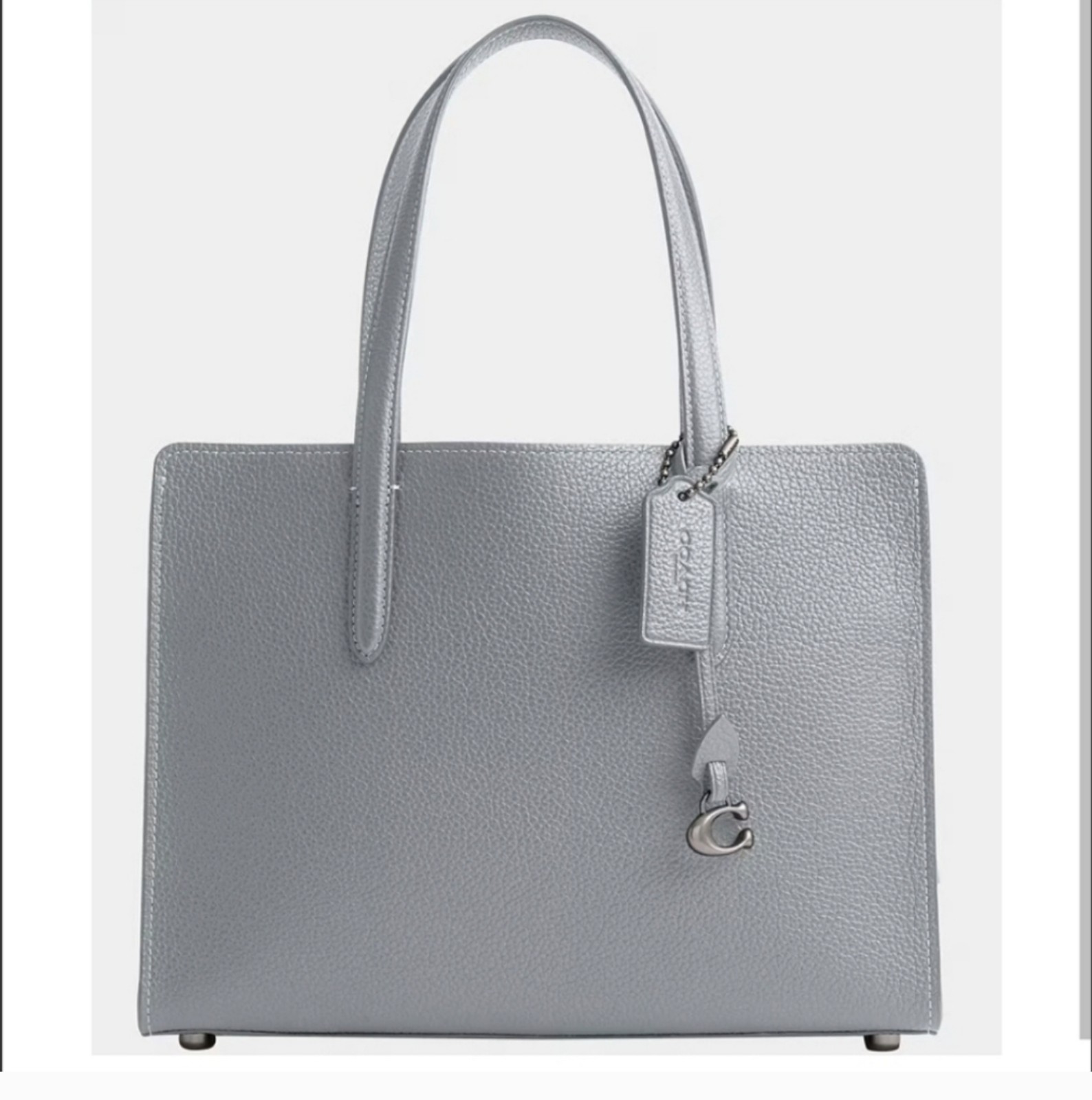 Coach Carter Carryall In Colorblock Pebbled Leather