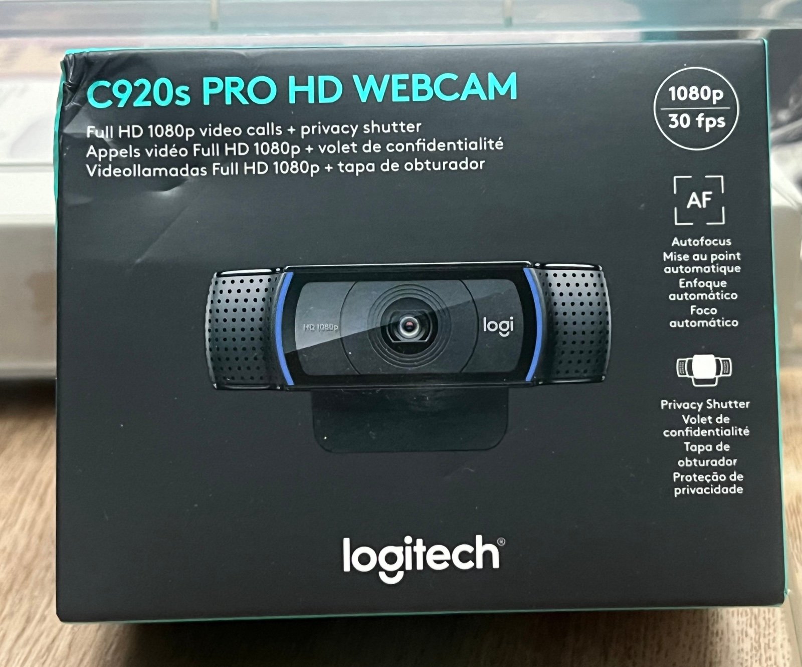 Logitech C920s Pro HD WEBCAM