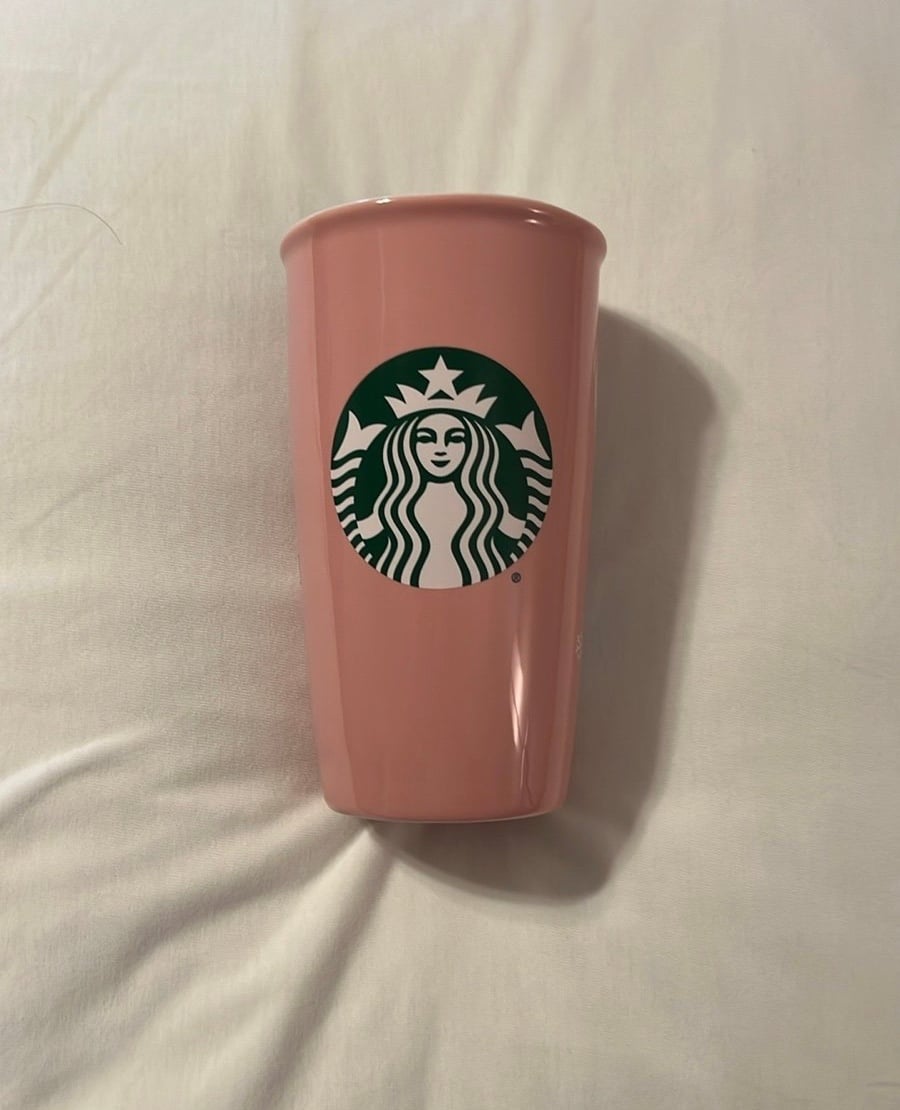 Starbucks Disneyland Parks Map Pink Ceramic Tumbler