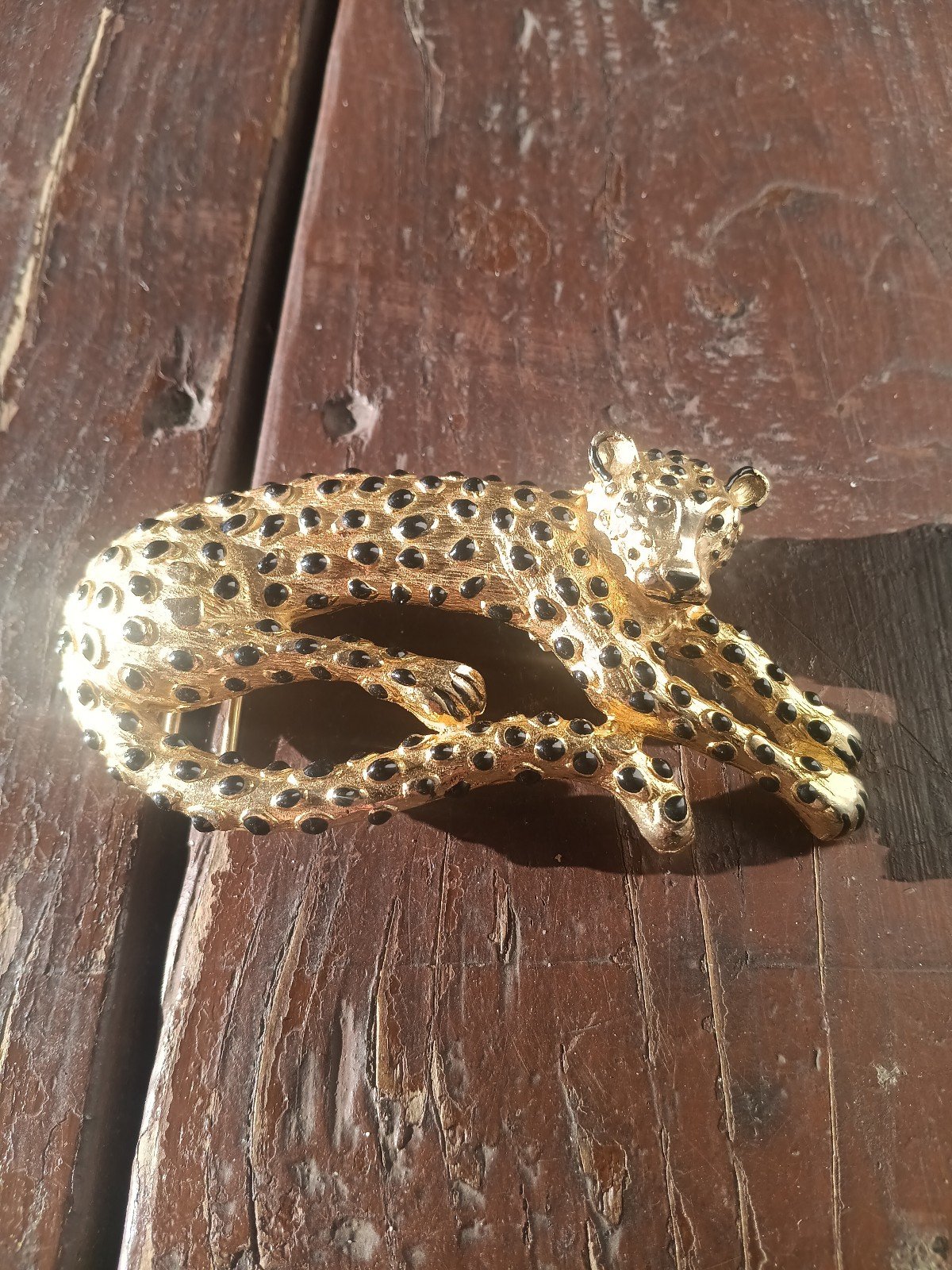Vintage 1987 Mimi Di N Leppard Metal Belt Buckle