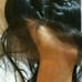 Slay queen black double braid lace wig